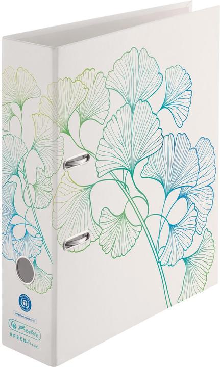 Herlitz Cartella MaX GREENline Ginkgo 8 cm, Grigio (A4, 80 mm, 1 Pezzo/i)