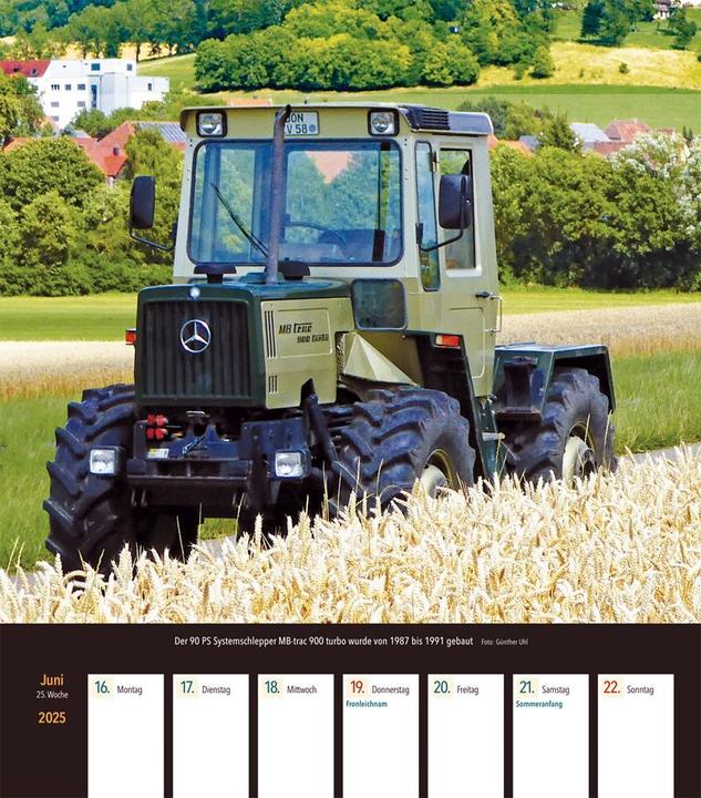 Actual product image Unimog & MB-trac 2025 weekly calendar (Hardcover, German)