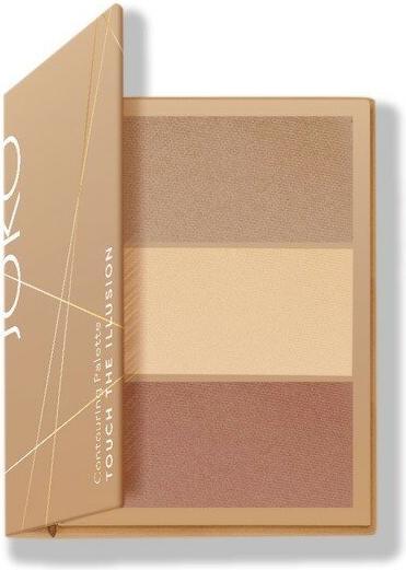 Actual product image Jokon Joko Touch The Illusion Face Contouring Palette 3in1 None 02 Cocoa 1pc (02 Cocoa)