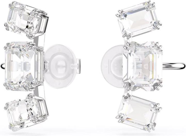Produktbild Swarovski Millenia Ohrclips Oktagon Schliff Weiss (Swarovski Metall)