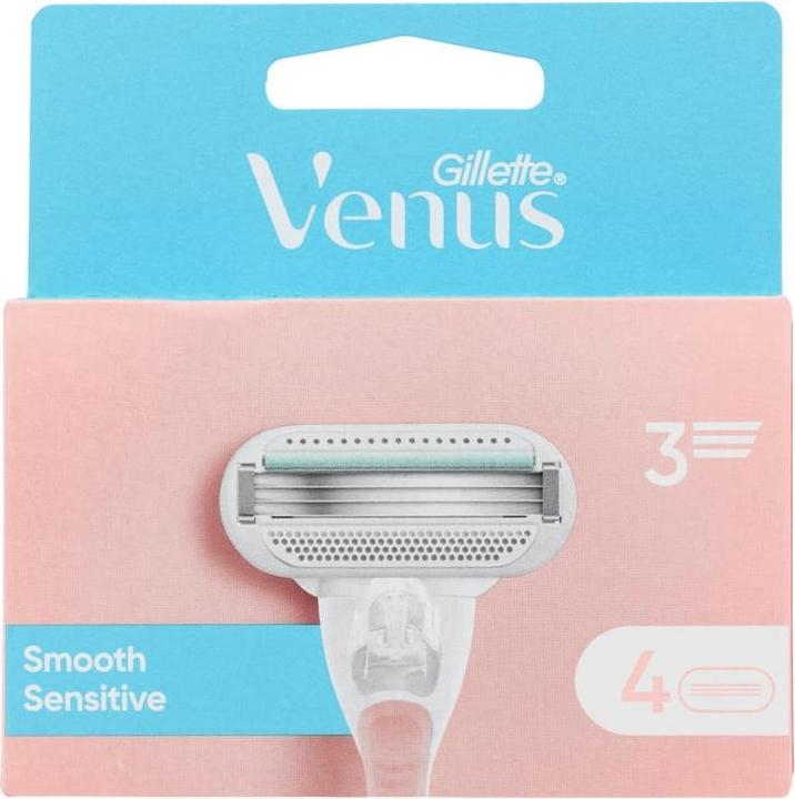 Venus Optic Venus - Gillette Venus Smooth Sensitive Razor Blades - Pink - 4 pcs