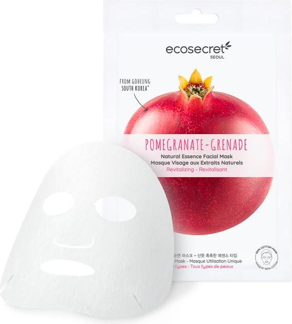 Actual product image Ecosecret Facial mask revitalising pomegranate Btl 20 ml (20 ml)
