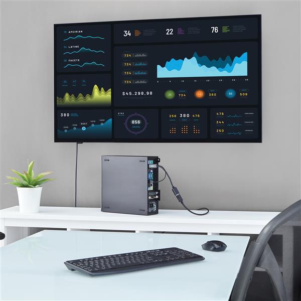 Produktbild StarTech 4K HDMI naar DisplayPort adapter (HDMI, 25.50 cm)