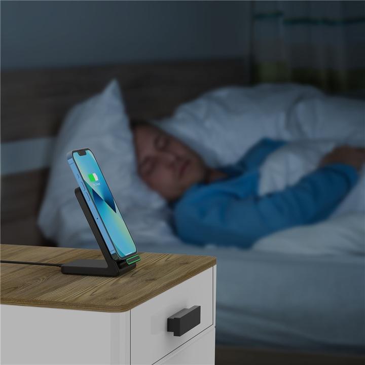Produktbild Deltalabs Qi Wireless Charger Induktionsladegerät Ladestation - Schwarz (15W) (15 W)