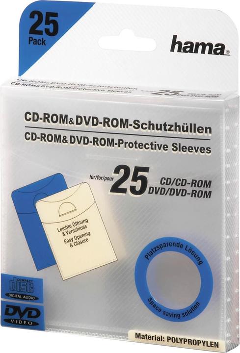 Produktbild Hama CD-/DVD-Schutzhüllen 25, Transparen