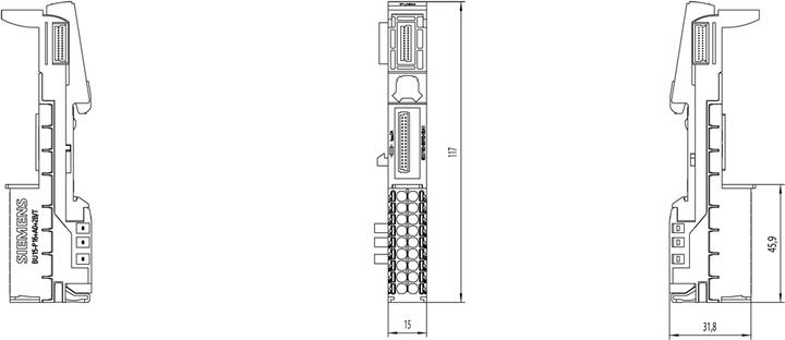Produktbild Siemens SPS-Erweiterungsmodul 6ES7193-6BP00-0BA1 6ES71936BP000BA1 (Erweiterung)