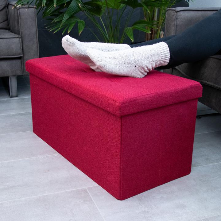 Produktbild Intirilife Sitzbank 76x38x38 cm in KIRSCH ROT (76 cm)