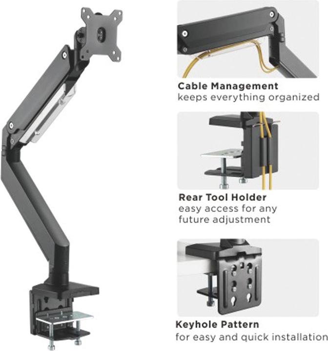 Produktbild Roline LCD-Arm. Tischbef,Gasfeder (Tisch)
