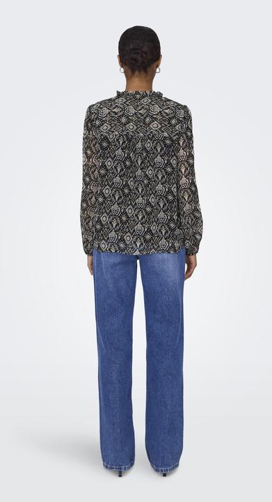 Actual product image Only Patterned blouse top (L)