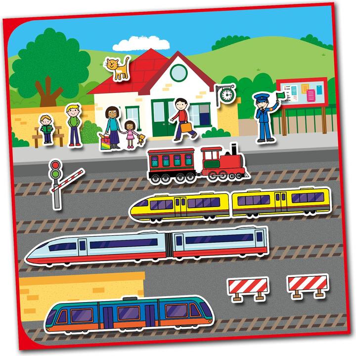 Produktbild Tinka Magic Galt - Reusable Sticker Book - Vehicles (55-1005107)