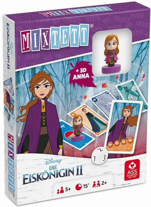 Produktbild ASS Altenburg 22522245 - Mixtett - Disney Die Eiskönigin 2, Kartenspiel (DE/FR/IT) + Figur "Anna", ab 5 Jahren (Deutsch)