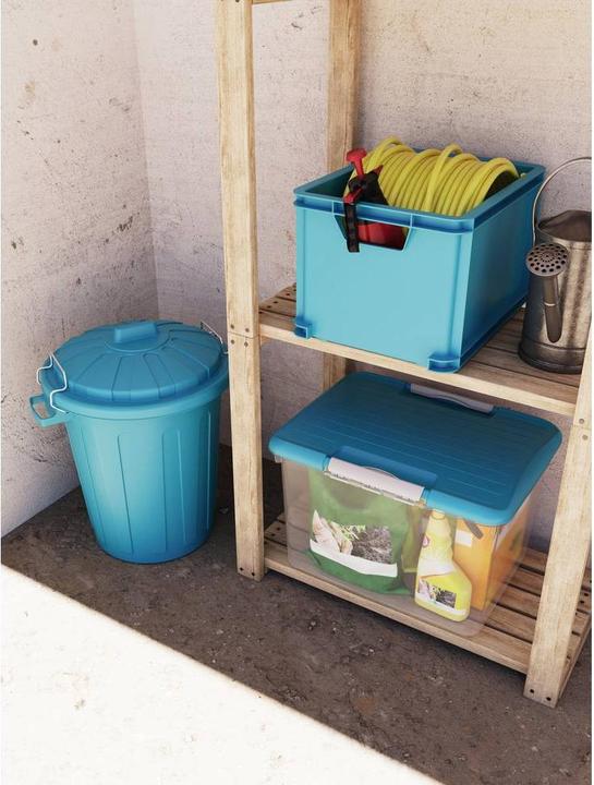 Actual product image Curver 259599 Storage box Unibox Classic 75th anniversary edition turquoise blue 1 S (15 l)