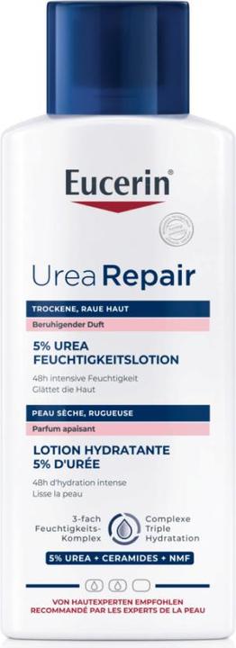 Eucerin Urea Repair 5% Urea Feuchtigkeitslotion mit beruhigendem Duft (Körpercreme, 250 ml)