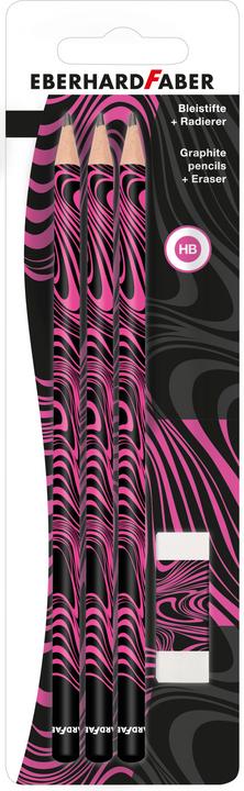 Produktbild EberhardFaber EBERHARD FABER Bleistift-Set HB schwarz/neon pink 1 Set (HB, 1 x)