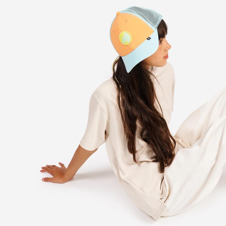 Actual product image Tribord Segelcap Kinder - Sailing 500 orange/blau (52, 53, 54, 55)