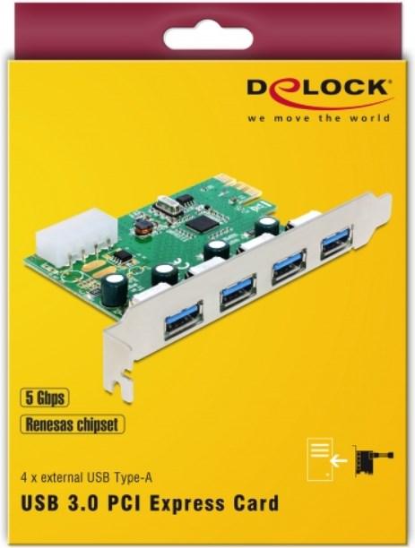 Actual product image Delock PCI Express card
