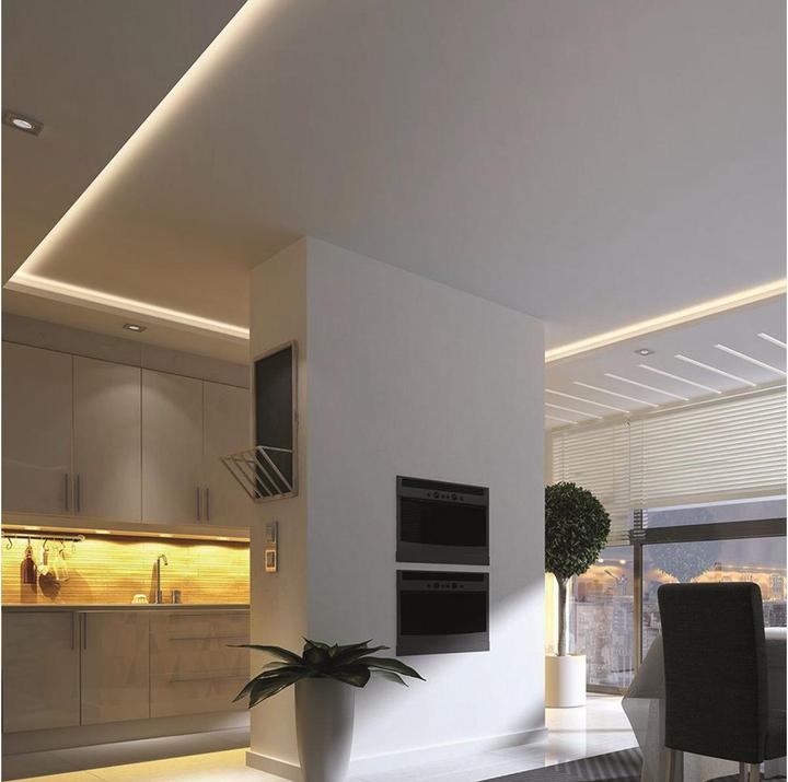 Actual product image V-TAC VTCOB Strip Light IP20 24V 6000K LEDs 10Wm 5m (White, 500 cm)