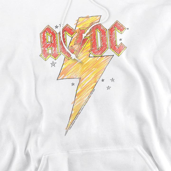 Immagine prodotto AC/DC Felpa con Cappuccio Schizzo Bolt Uomo (L)
