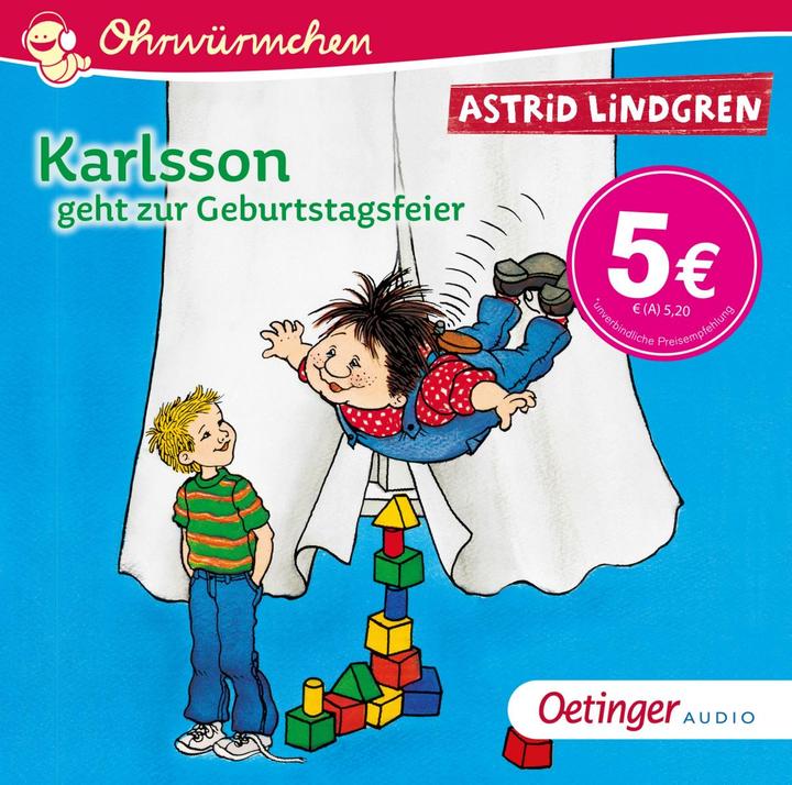 Actual product image Karlsson goes to the birthday party (Astrid Lindgren, German)