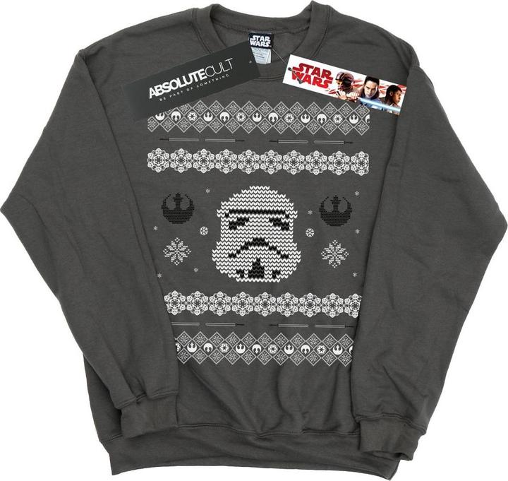 Star Wars Stormtrooper Christmas Fair Isle Sweatshirt (XXL)