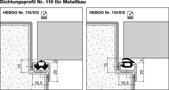 Image du produit Hebgo Profils d'appui 110