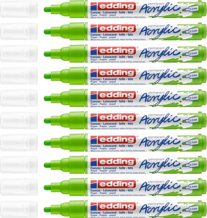 Actual product image Edding Acrylic marker (Yellow green, 3 mm, 1 x)