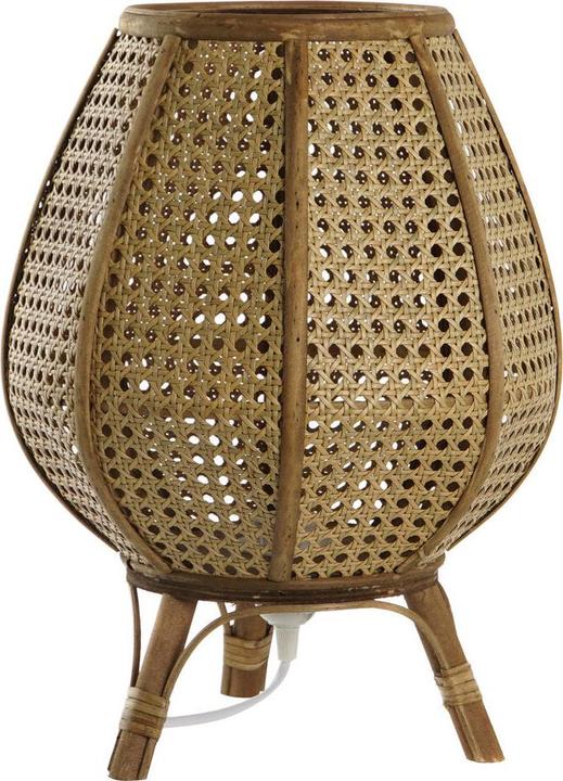 Actual product image DKD Home Decor Desk lamp Brown Rattan 50 W (29 x 29 x 40 cm)