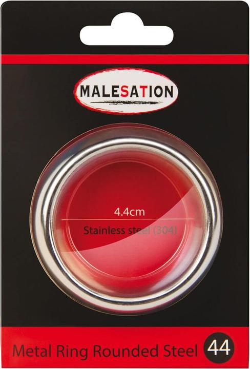 Actual product image Malesation Metal Ring Rounded Steel (4.40 cm)