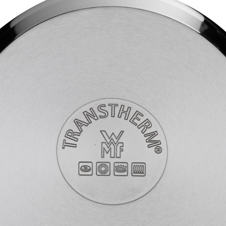 Produktbild WMF Kochtopf Fleischtopf Induktion 24cm Glasdeckel Diadem Plus Edelstahl 18/10 (24 cm, Kochtopf, Edelstahl)