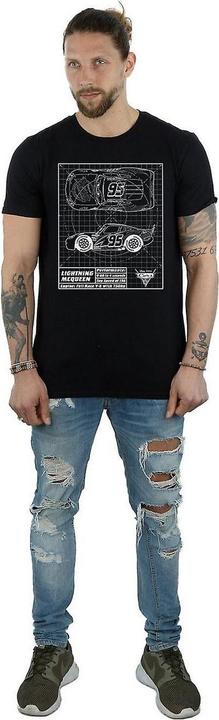 Immagine prodotto Cars Maglietta da uomo Saetta McQueen Blueprint in cotone (L)