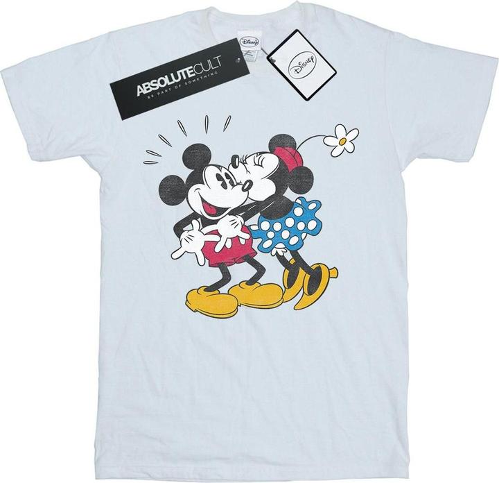 Disney Mickey Mouse Mickey And Minnie Kiss TShirt (L)