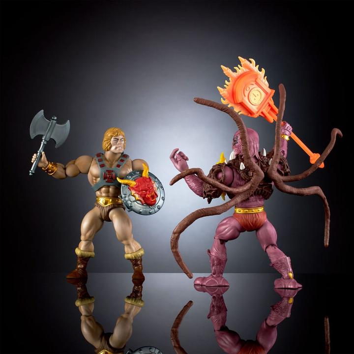 Produktbild Mattel Masters of the Universe x Stranger Things Origins Actionfiguren 2er-Pack He-Man & Vecna