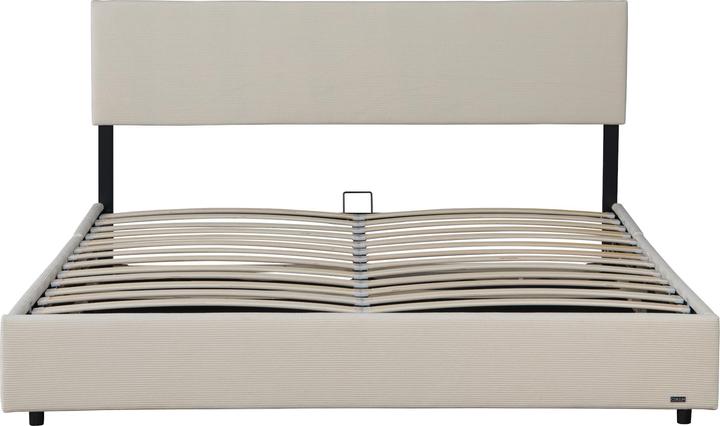 Produktbild Corium Polsterbett Juva mit Matratze und Bettkasten 160x200 cm Beige (160 x 200 cm)
