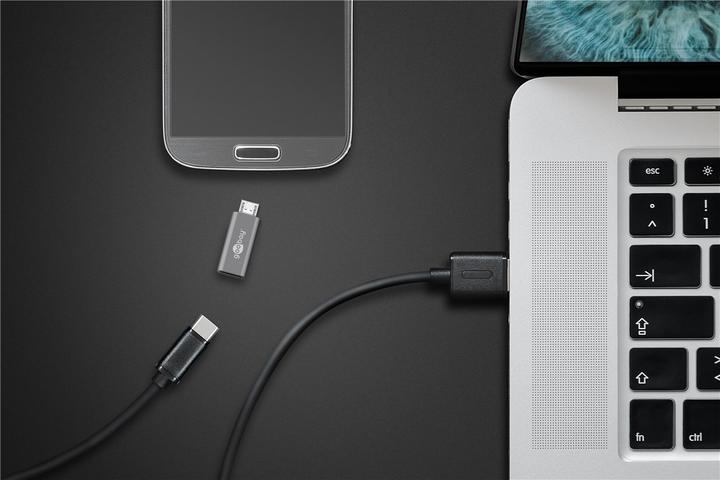 Actual product image Goobay USB-Micro to USB-C adapter (USB-C, 1.10 cm)