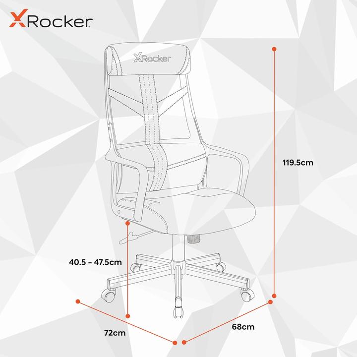 Image du produit X Rocker Chaise de jeu compacte Helix Noire