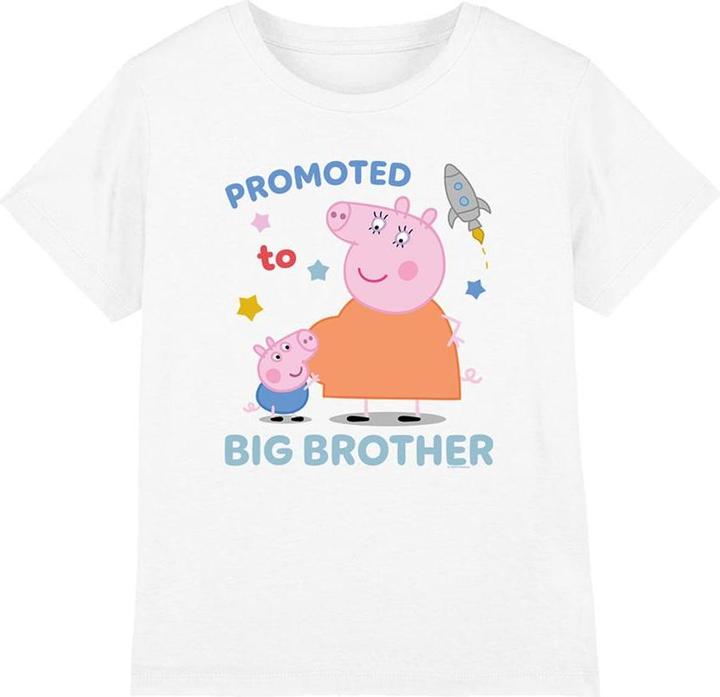 Immagine prodotto Peppa Pig Promoted To Big Brother Maglietta Bambini (140, 146)