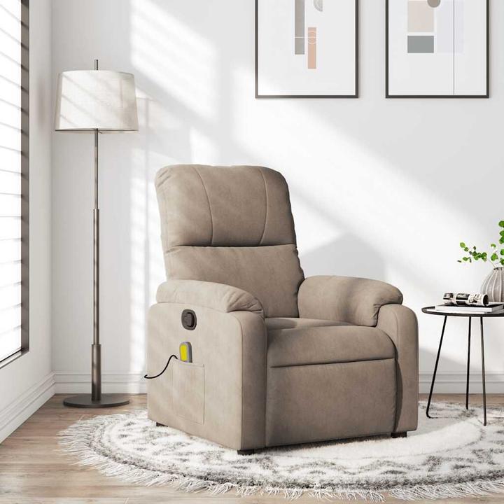 Produktbild VidaXL Massagesessel Taupe Mikrofasergewebe,Farbe: Taupe,Material