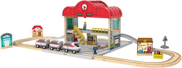 Produktbild Hape Portable Train Station Set