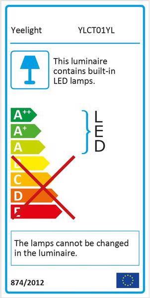 Label énergétique Yeelight Lampe de chevet D2 (240 lm)