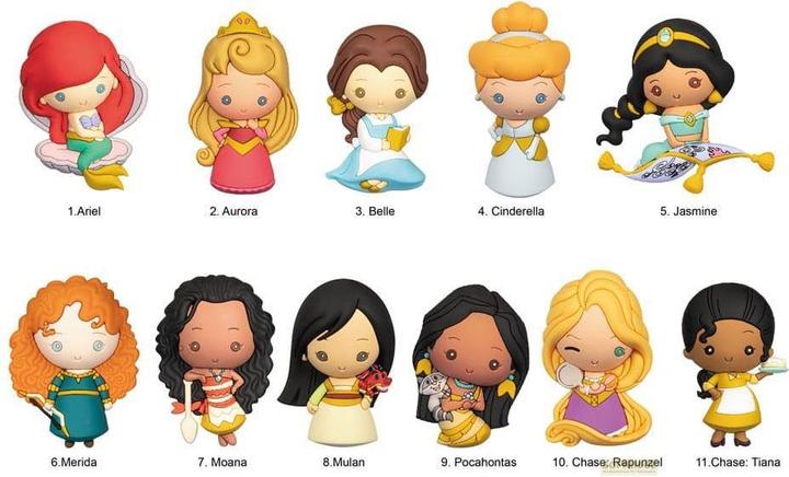 Produktbild Monogram Int. Disney 3D PVC-Taschenanhänger Ultimate Princess Series 31 Display (24)