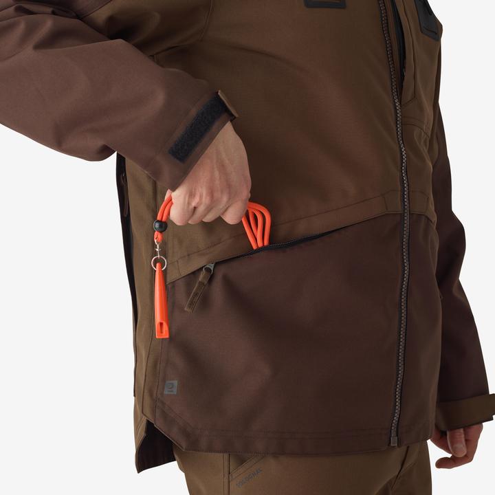 Image du produit Solognac Veste de chasse renforcée woodland 500 deux tons (L)