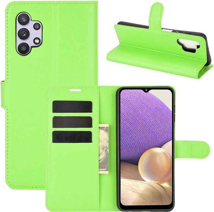 Actual product image Cover-Discount Galaxy A32 5G - leather case cover green (Samsung Galaxy A32 5G)