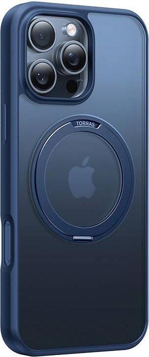 Actual product image Torras Ostand Pro Case for iPhone 16 ProMax (Blue) (Apple iPhone 16 Pro Max)