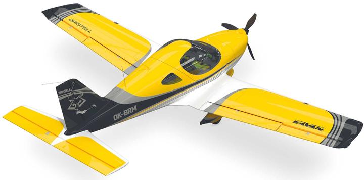 Image du produit Kavan Bristell B23 Jaune 1600mm moteur électrique aile basse ARTF