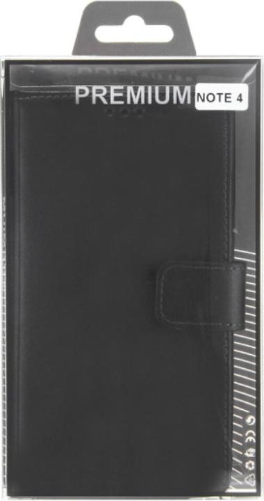 Actual product image OEM Slim Leather Book Case for Galaxy Note 4 - black 4250710555772 (Samsung Galaxy Note 4)