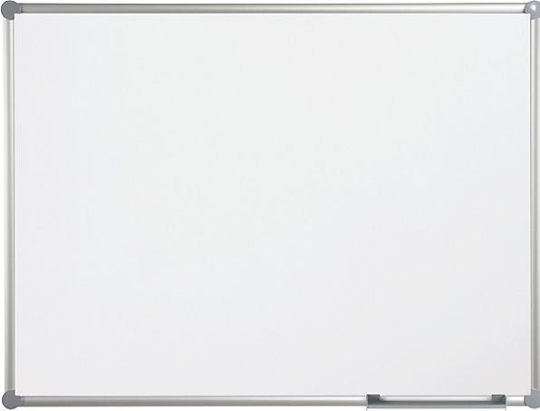 Maul Lavagna bianca, lamiera d'acciaio, plastificata, largh. x alt. 2000 x 1000 mm.