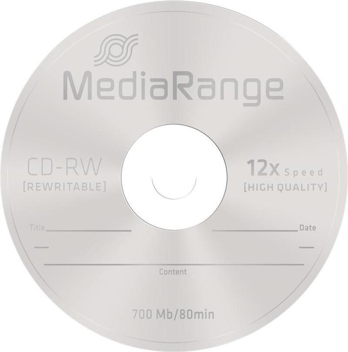 Immagine prodotto MediaRange CD-RW 12x 700MB/80Min, 10 sp. (10 x)