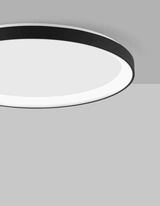Produktbild Nova Luce PERTINO LED Deckenleuchte Schwarz 40W Warmweiss 6x48cm dimmbar 9345683