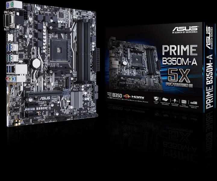 Actual product image ASUS Prime B350M-A (AM4, AMD B350, mATX)