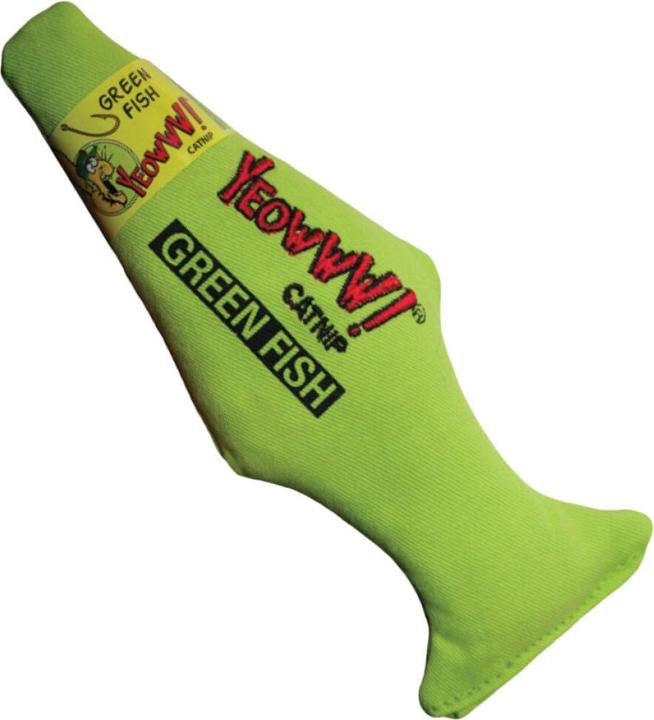 Produktbild Yeowww Green Fish mit Catnip (Katzenminzespielzeug)